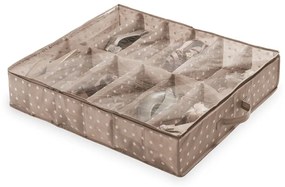Organizator pentru sertar Compactor Dots, 12 compartimente, bej