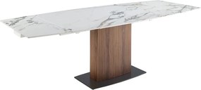 Masa extensibila deosebita design LUX Porcelain Marble 160-240cm