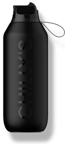 Sticlă termos Chilly's Bottles - negru abis 500ml, colecția Series 2 Flip