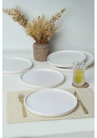Farfurii albe 6 buc. din ceramică ø 27 cm – Hermia