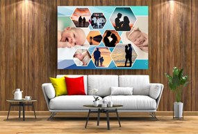 Tablou Canvas Personalizat - Familie (colaj)