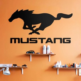 DUBLEZ | Sigla din lemn a mașinii - Logo Mustang