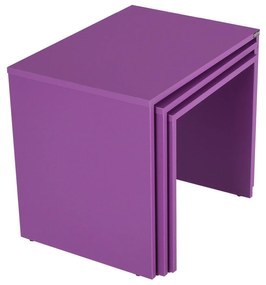 Set 3buc. măsuțe cafea Losuku 2 (violet) . 1094310