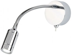 Aplica cu reader LED design minimalist Wall crom 2256CC SRT
