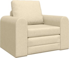 vidaXL Pat canapea Crem 98 x 71 x 83 cm țesătură