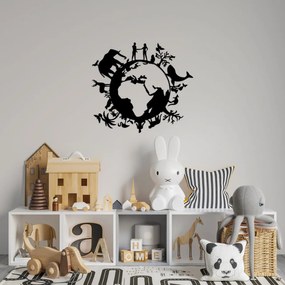 Accesoriu decorativ de perete metalic Animal World - 506