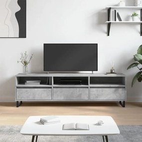 831304 vidaXL Comodă TV, gri beton, 150x30x44,5 cm, lemn prelucrat