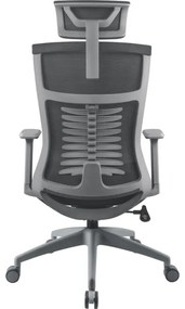 Scaun de birou negru/gri Yenkee