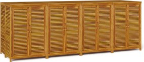 vidaXL Ladă depozitare de grădină, 280x87x104 cm, lemn masiv acacia
