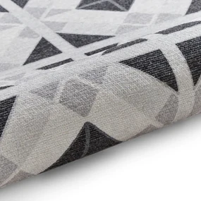 Covor tip traversă gri deschis-gri închis lavabil 61x170 cm Victoria Light – Think Rugs