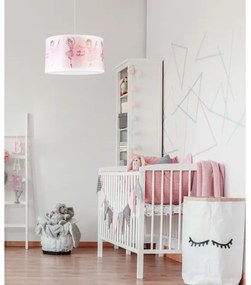 Lustră pe cablu pentru copii PRINT Duolla M 1xE27/40W/230V d. 35 cm balerine