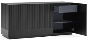 Comodă Teulat Doric, lățime 150 cm, negru