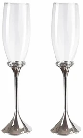 Set Pahare Elegante pentru Miri cu Pietricele Un Detaliu Rafinat pentru Ziua Ta Speciala