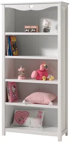 Set AMORI Mobilier Cameră Copii, 5 Piese, Alb, Stil Romantic – Vipack
