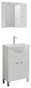 Set Mobilier Baie Luna, 55cm, Model A1, Alb