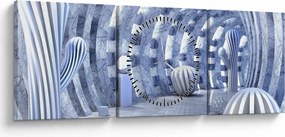 Tablou - 3D Abstract (cu ceas) (90x30 cm)