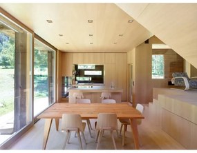 Corp de iluminat LED încastrat SQUARE LED/3W/230V 4000K 9x9 cm lemn masiv stejar APLED