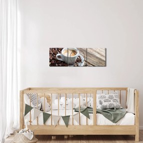 Tablou - Espresso (cu ceas) (90x30 cm)