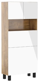 Masă PC Home (alb lucios + Stejar burgund). 1124936
