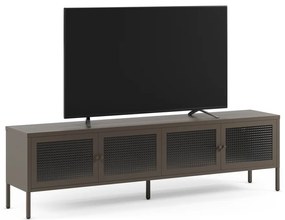 Comodă TV gri din metal 160x50x35 cm Layna – Marckeric