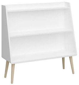 Bibliotecă pentru copii GAIA 80x81,3 cm alb/stejar