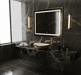 Lavoar pentru blat Basaro Sofia auriu   Alb