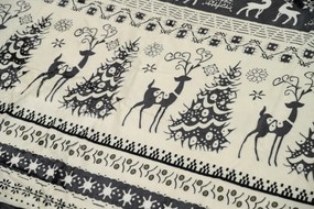 Lenjerie cocolino WINTER DEER gri Dimensiune lenjerie de pat: 2 buc 70 x 90 cm | 200 x 220 cm