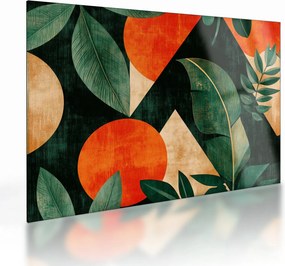 Tablou pe sticlă - Motive naturale geometrice II. (70x50 cm)