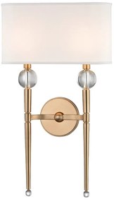 Aplica de perete design clasic ROCKLAND alama antichizata, cu 2 surse de lumina
