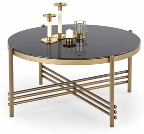 Masă de cafea Inge (negru + auriu). 1048602