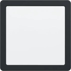 Eglo 78814 - plafonieră LED FUEVA LED/17W/230V 21x21 cm neagră