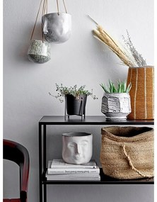 Ghiveci de teracotă Bloomingville Ignacia, înălțime 15,5 cm, alb