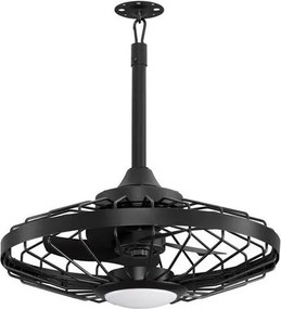 Lustra LED cu ventilator si telecomanda exterior IP54 BRIZZY