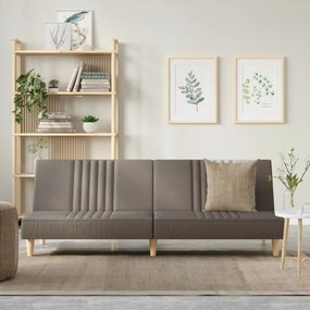 351886 vidaXL Canapea extensibilă, gri taupe, material textil