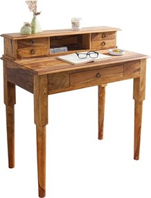 Birou din lemn de trandafir Sheesham Honey, Hemingway 90cm