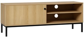 HOMCOM Stand TV max. 50 inch 3 compartimente 2 pasaje pentru cabluri cu ușă culisantă - dim. 120L x 39,5l x 46H cm | Aosom Romania