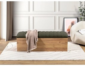 Bancă verde/în culoare naturală Oceane – Bobochic Paris