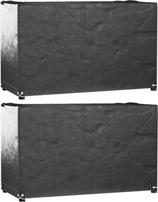 vidaXL Huse mobilă grădină, 2 buc, 8 ocheți, 170x94x70 cm, rectangular