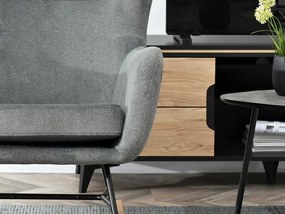 Fotoliu Nesia (gri + negru). 1110330