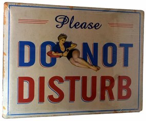 Decor perete tabla metalica cu slogan 30x40cm