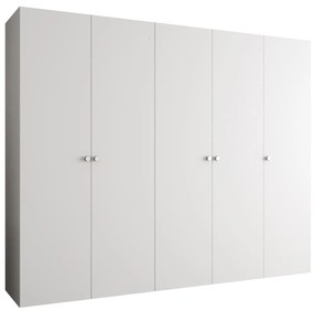 Dulap de haine 250 cm Parna 1 (alb + Argintiu). 1125891