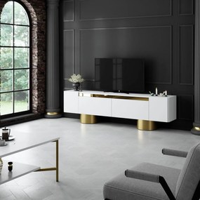 Măsuță TV Bohem White and Gold