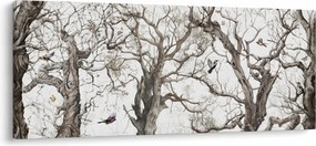 Tablou - Model de pădure, desen (120x50 cm)