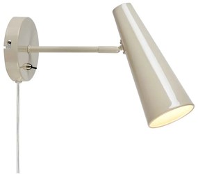 Aplică de perete grej cu alimentare la priză Peak – Markslöjd