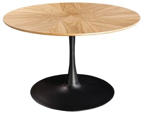 Masa rotunda cu furnir de stejar ATELIER 120cm