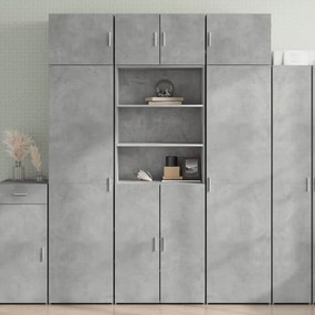 vidaXL Dulap înalt, gri beton, 70x42,5x185 cm, lemn prelucrat