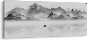 Tablou - Lac japonez (120x50 cm)