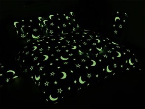 Lenjerie cocolino luminoasa BIG MOON gri Dimensiune lenjerie de pat: 70 x 90 cm | 140 x 200 cm