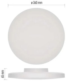 Plafonieră LED pentru baie LED/18W/230V 3000/4000/5700K IP55 alb