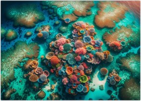 Tablou pe sticlă - Priveliște spre mare (70x50 cm)